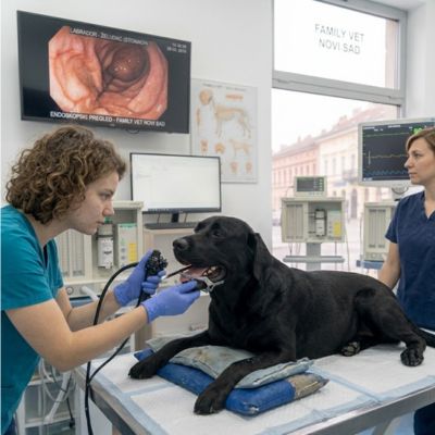 Endoskopski pregled labradora Novi Sad